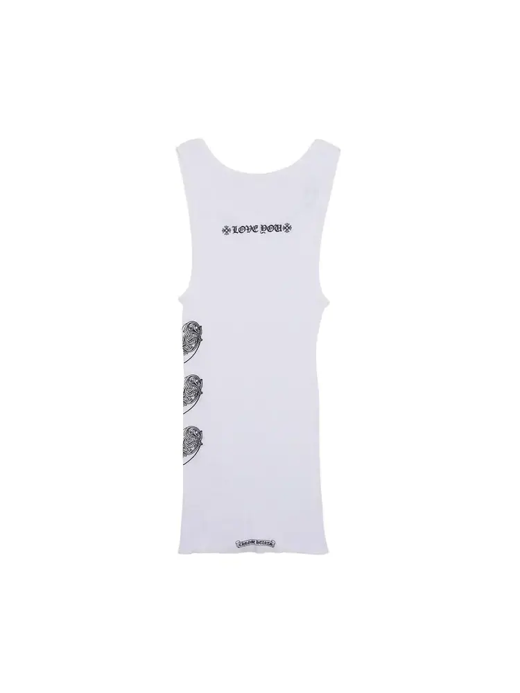 Майка Chrome Hearts Love You Rib Tank — изображение 2 из 2, черный