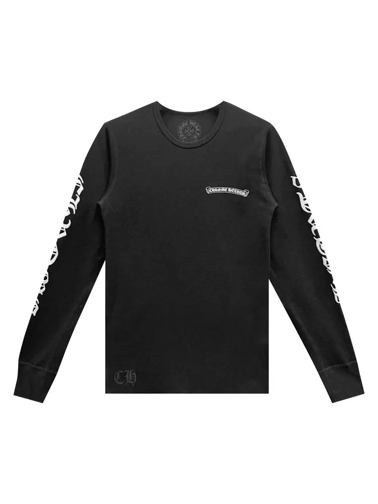 Футболка Chrome Hearts Scroll Logo Long-Sleeve Thermal T-Shirt