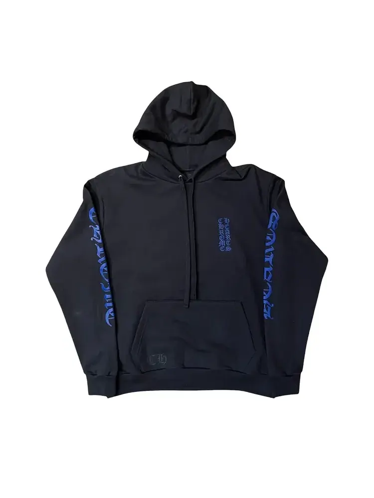 Худи с вертикальным логотипом Chrome Hearts