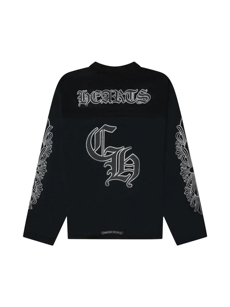 Джерси Chrome Hearts Stadium Mesh Long sleeve Jersey — изображение 2 из 3, черный/серый