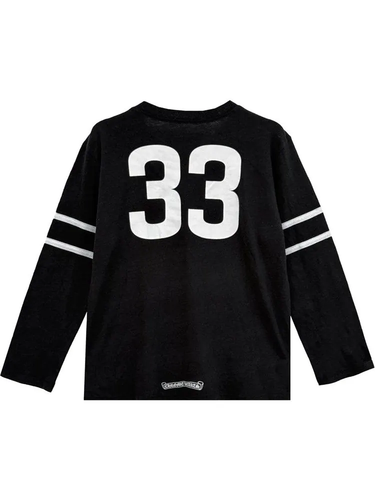 Футболка Chrome Hearts 33 Horseshoe Logo Long-Sleeve T-Shirt — изображение 2 из 2, черный