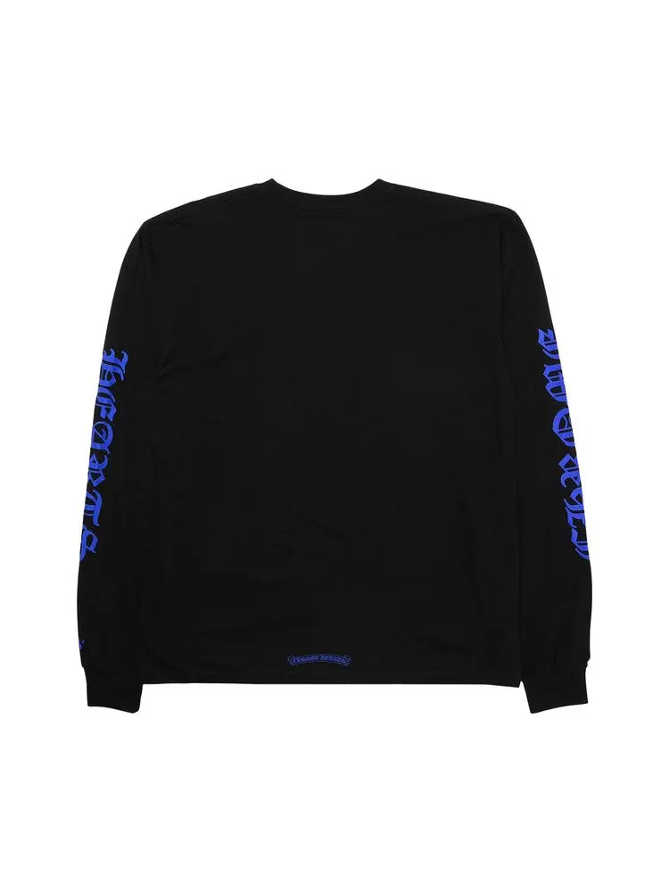 Футболка Chrome Hearts Neck Logo Long-Sleeve T-Shirt — изображение 2 из 2, черный