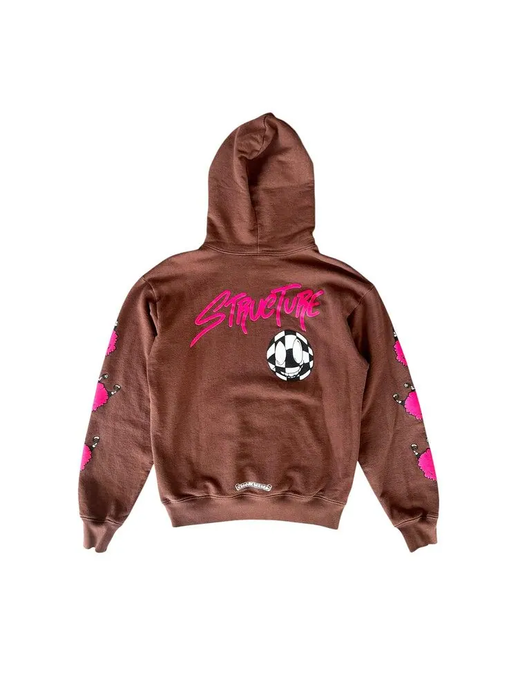 Худи Chrome Hearts x Matty Boy Brown Structure Hoodie — изображение 2 из 2, коричневый