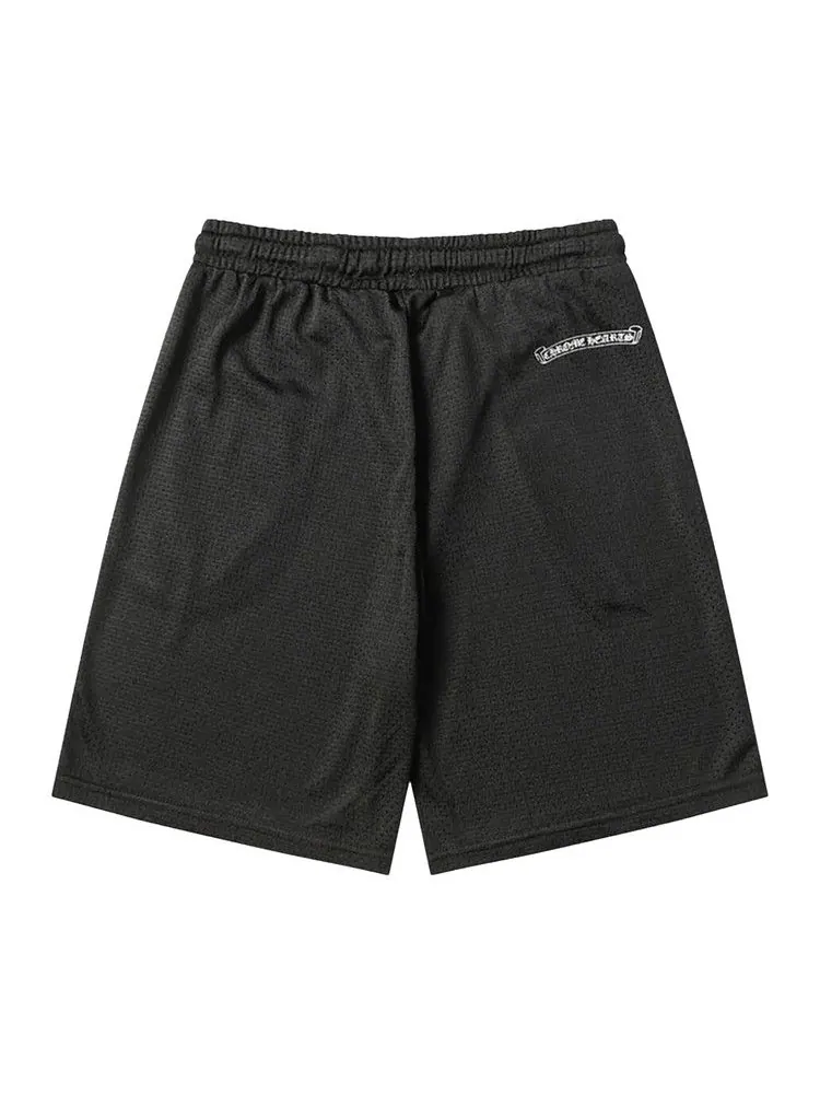 Шорты Chrome Hearts Mesh Varsity Shorts — изображение 2 из 2, черный