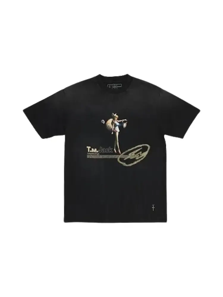 Футболка Cactus Jack by Travis Scott x Fragment x Takashi — черный