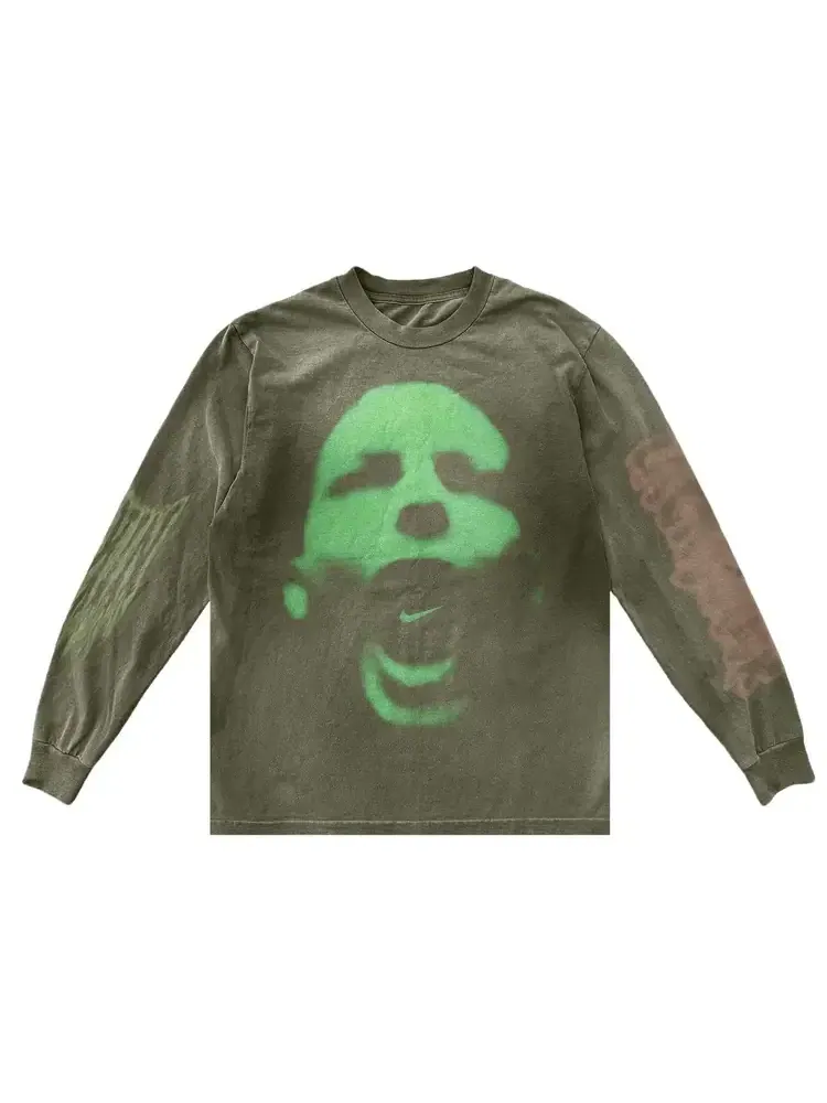 Футболка с длинными рукавами Cactus Jack by Travis Scott x Nike — изображение 1 из 2, зеленый