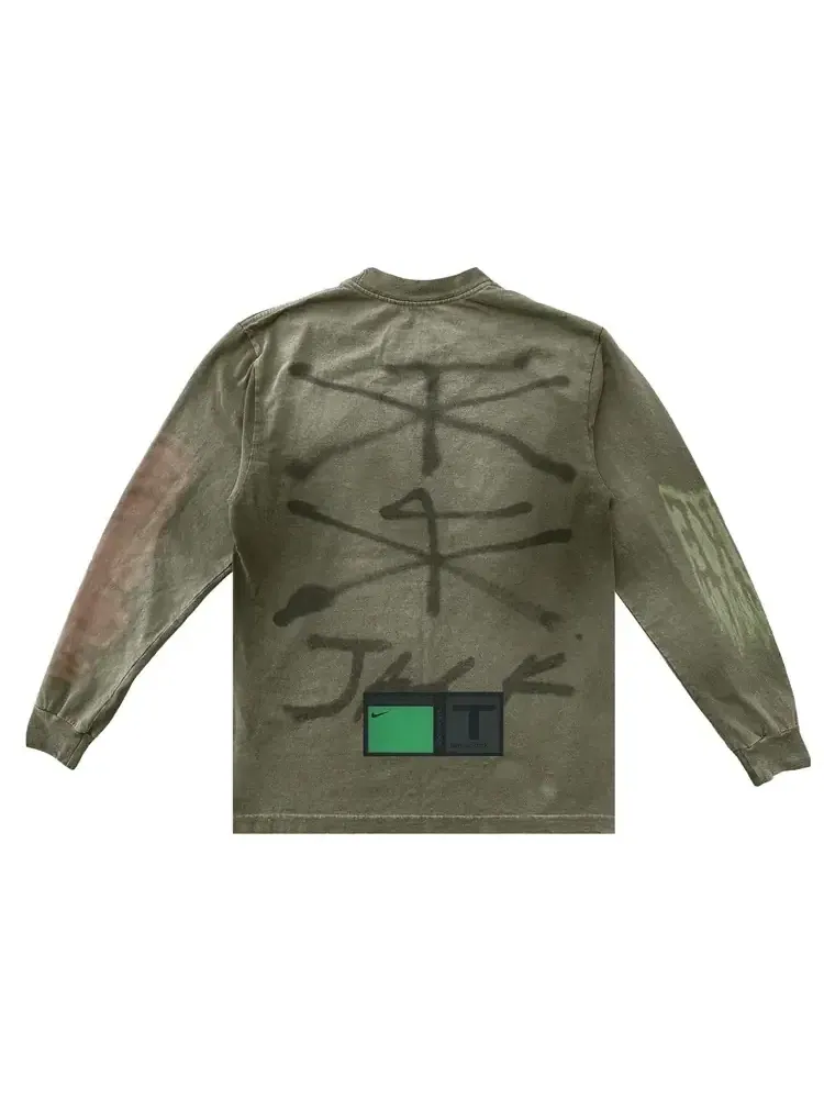 Футболка с длинными рукавами Cactus Jack by Travis Scott x Nike — изображение 2 из 2, зеленый
