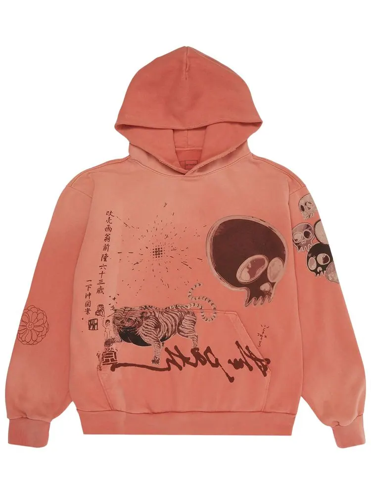 Худи Cactus Jack от Travis Scott x Takashi Murakami The Path Cactus Jack by Travis Scott — изображение 1 из 2, оранжевый