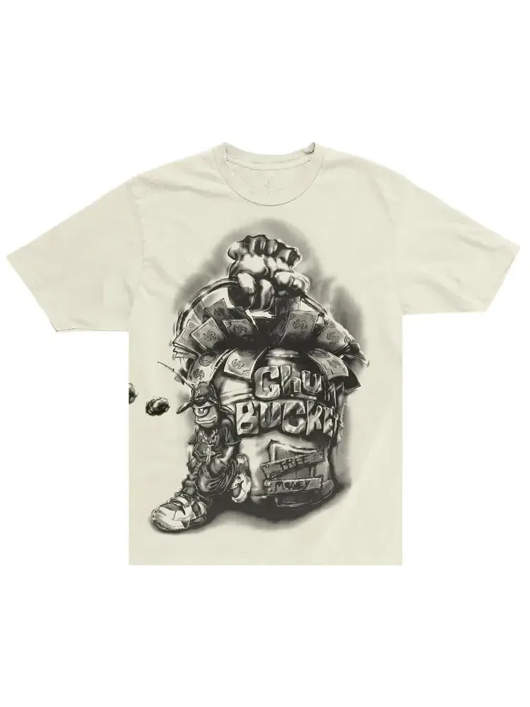 Футболка Cactus Jack by Travis Scott x Spongebob Chum Bucket — изображение 1 из 2, белый
