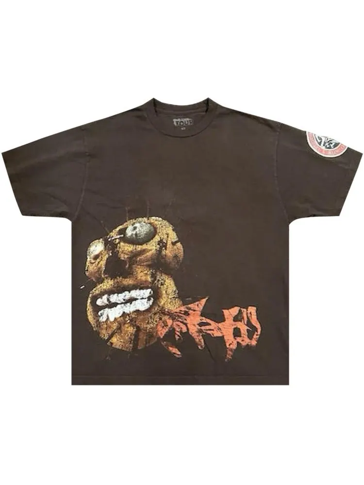 Футболка Cactus Jack by Travis Scott Utopia Tour VIP Exclusive Tee — изображение 1 из 1, коричневый