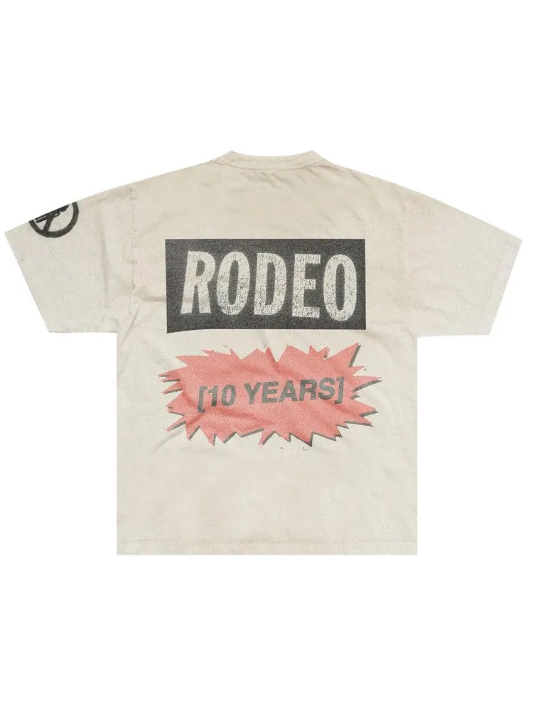 Футболка Cactus Jack by Travis Scott Rodeo 10 Years Chain Tee — изображение 2 из 2, белый