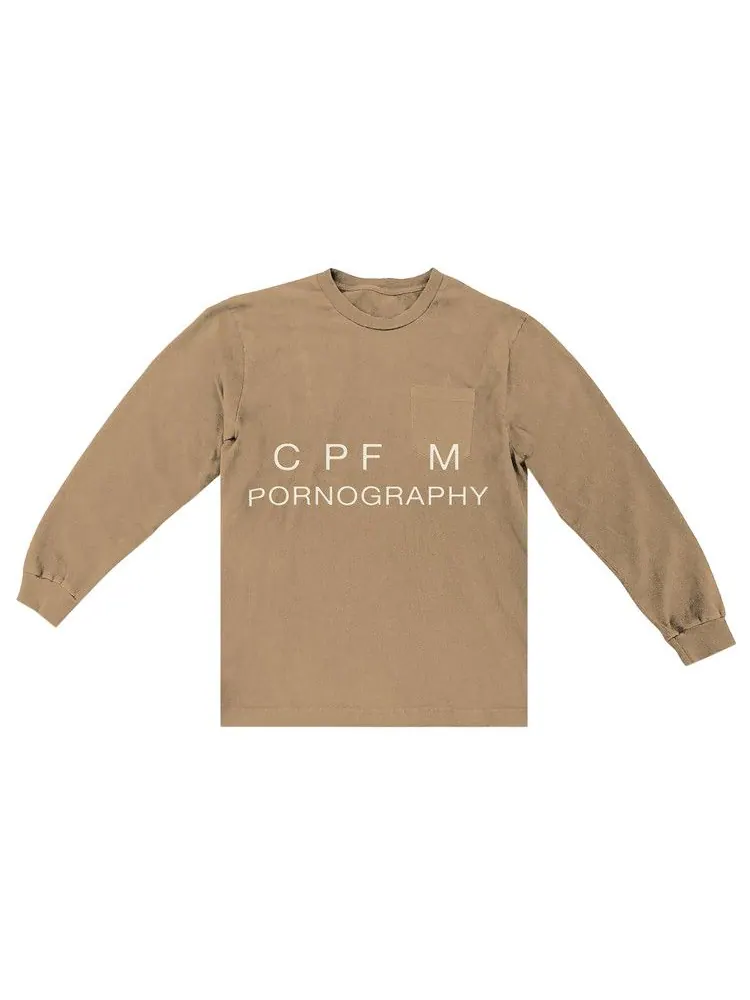 Футболка Cactus Jack by Travis Scott x CPFM Rodeo Track 1 Long-Sleeve Tee — изображение 1 из 2, бежевый