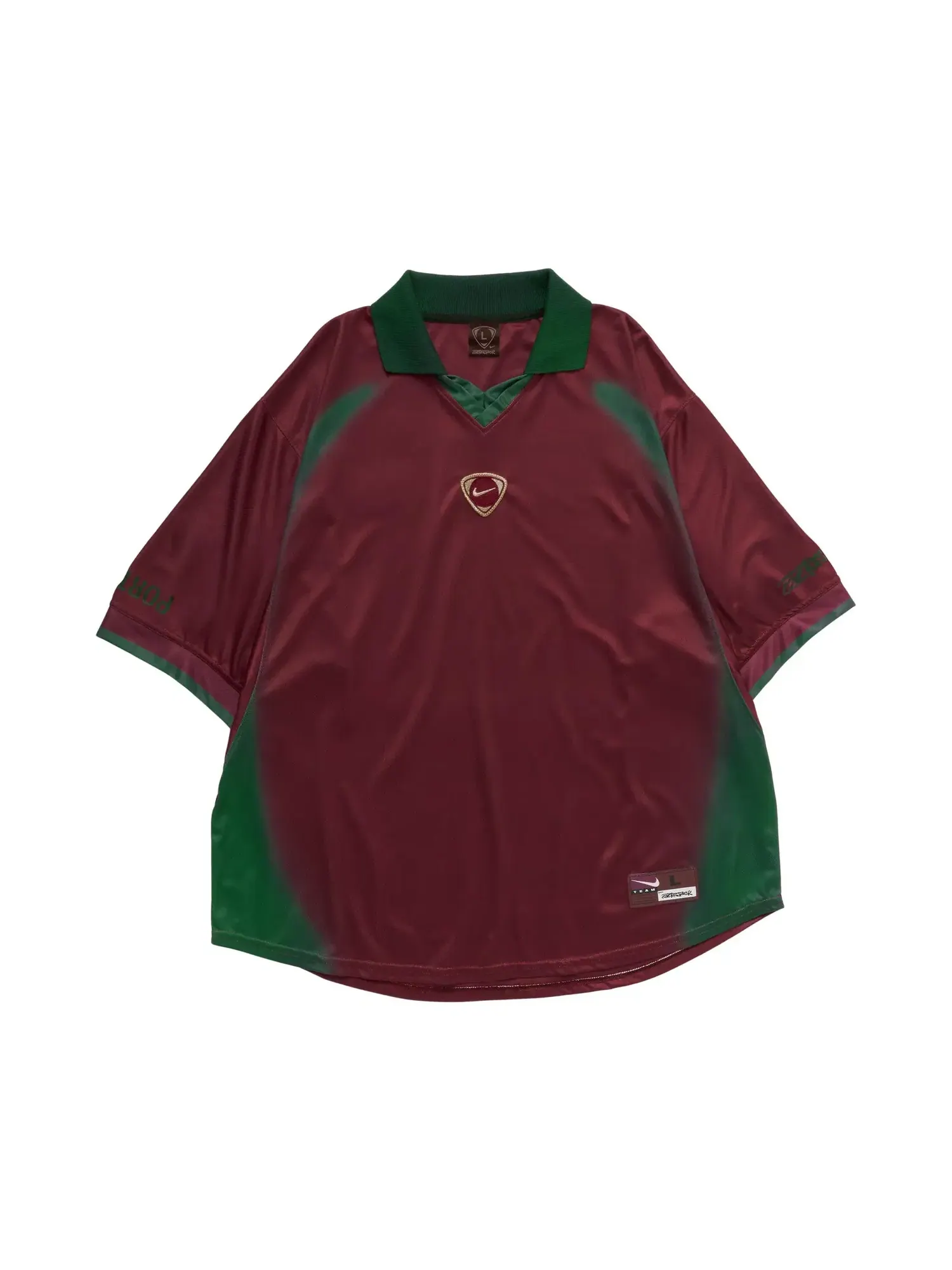 Футболка Cactus Jack от Travis Scott x Nike Portugal Total 90 Retro Jersey — изображение 1 из 2, бордовый