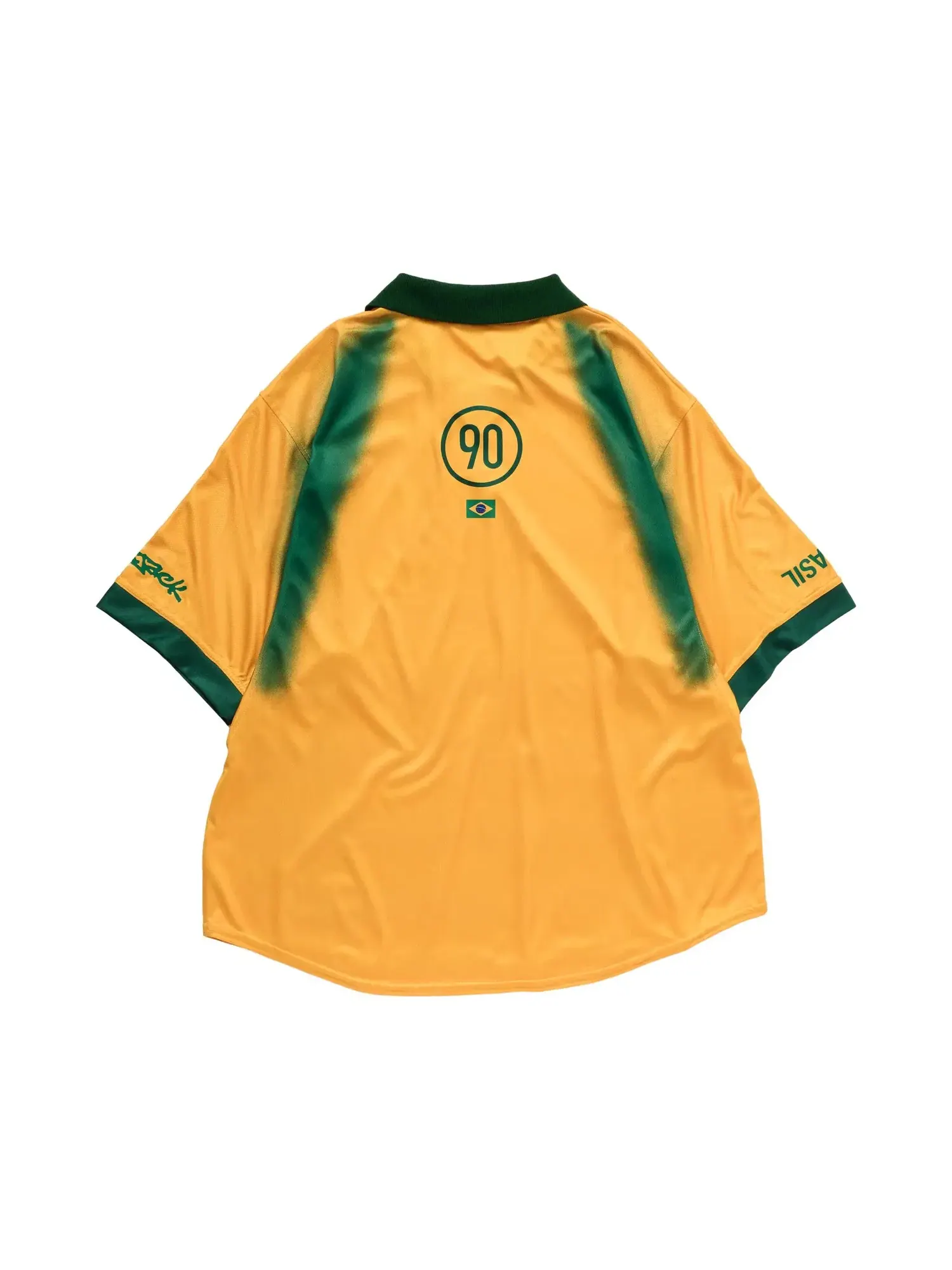 Футболка Cactus Jack от Travis Scott x Nike Brasil Total 90 Retro Jersey — изображение 2 из 2, желтый