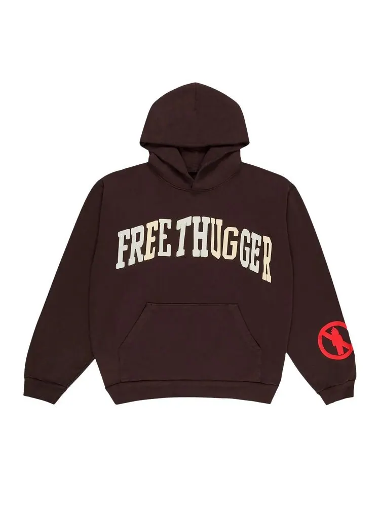 Худи Cactus Plant Flea Market x Cactus Jack by Travis Scott Free Thugger Hoodie Brown — коричневый