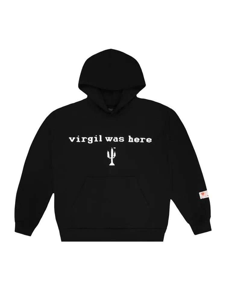 Толстовка Cactus Plant Flea Market x VAA Virgil Was Here Hooded Sweatshirt — черный