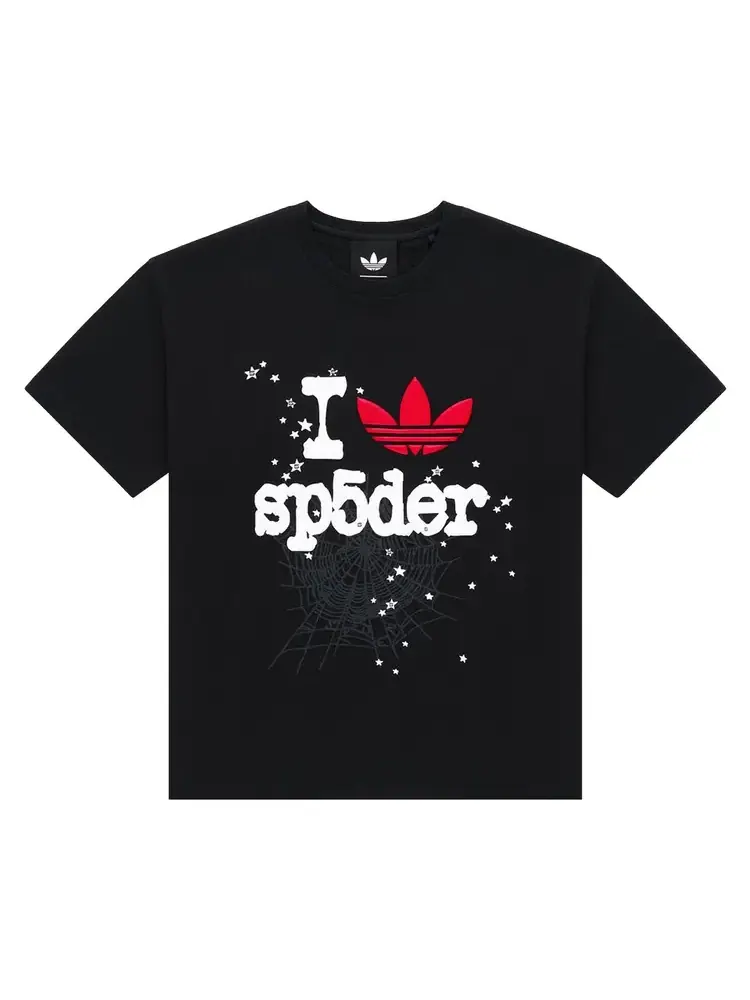 Сувенирная футболка Sp5der x adidas — черный