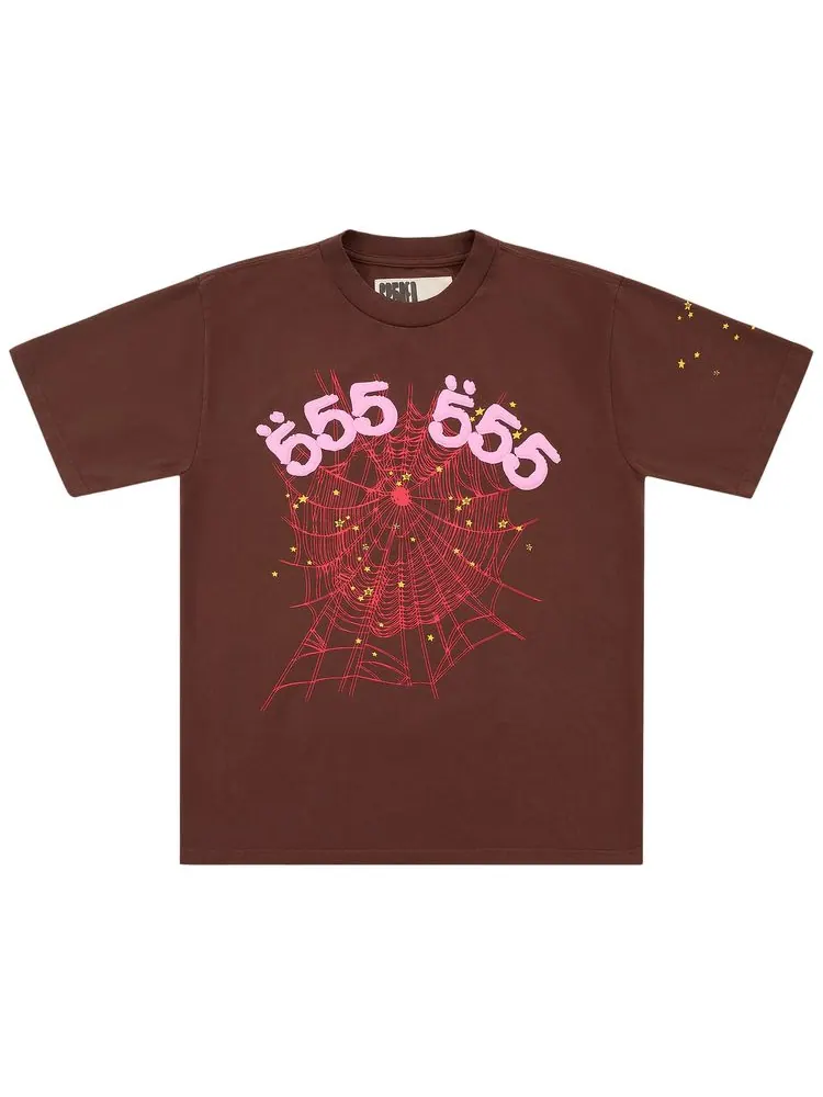 Футболка Sp5der Angel Number Tee 'Brown'