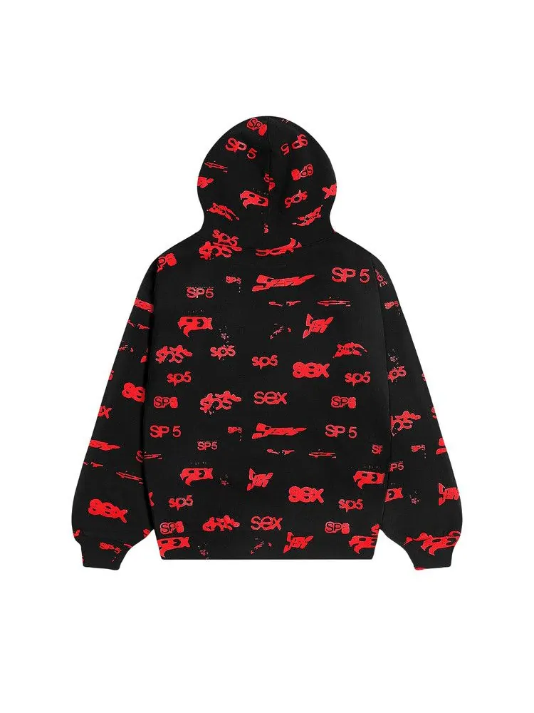 Худи Sp5der Sex AOP Hoodie — изображение 2 из 2, черный