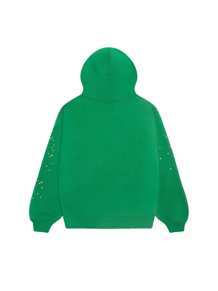 Худи Sp5der Star Og Web V2 Hoodie 'Slime Green' — изображение 2 из 2, зеленый