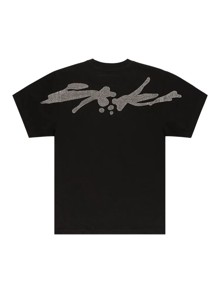 Футболка Sp5der TM Rhinestone Tee — изображение 2 из 3, черный