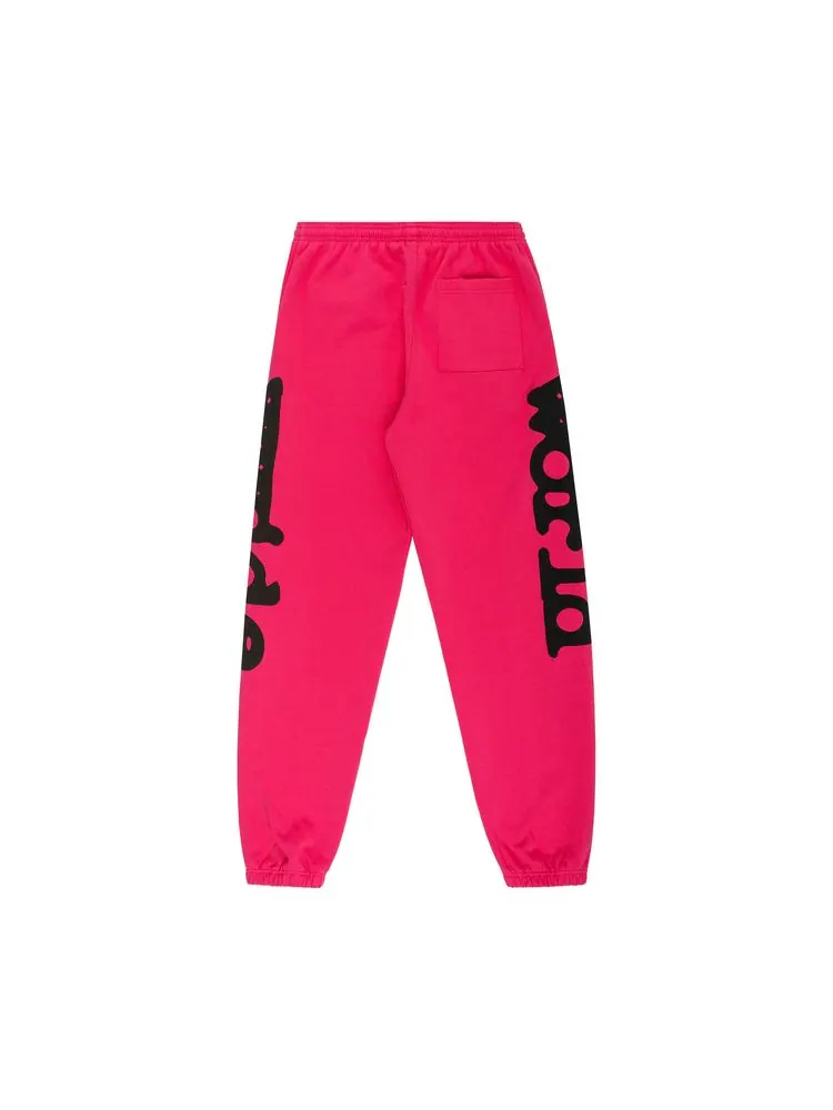 Спортивные брюки Sp5der Beluga Sweatpant 'Pink' — изображение 2 из 2, розовый