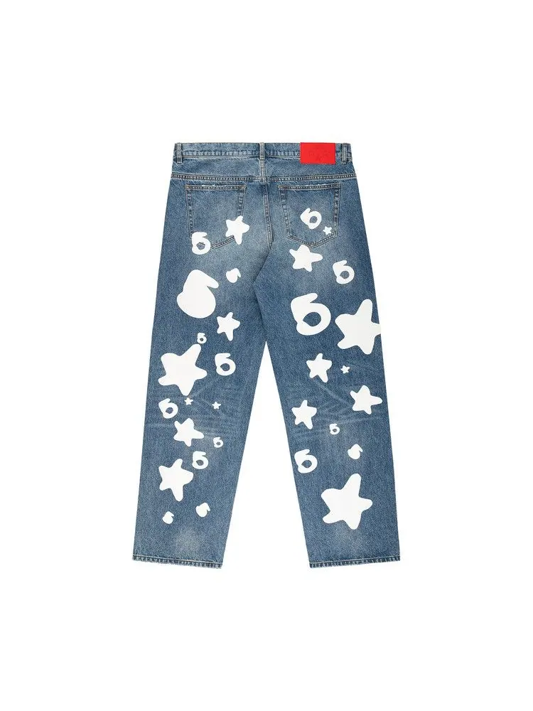 Брюки Sp5der Beluga Wash Denim — 2
