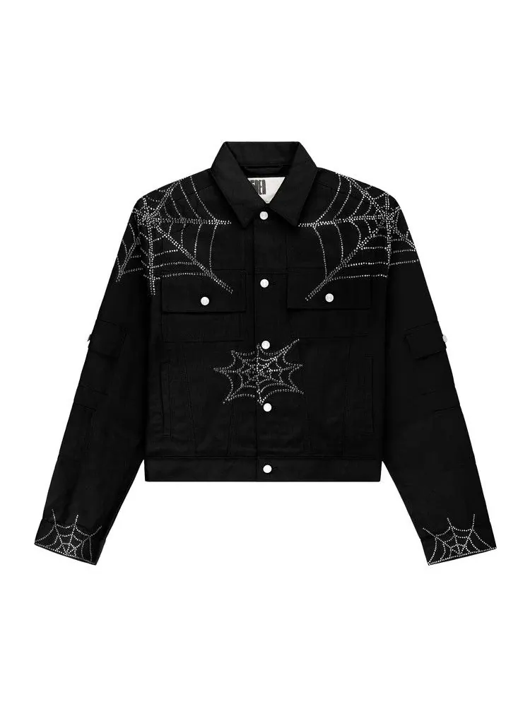 Куртка Sp5der Web Denim Cropped Trucker Jacket