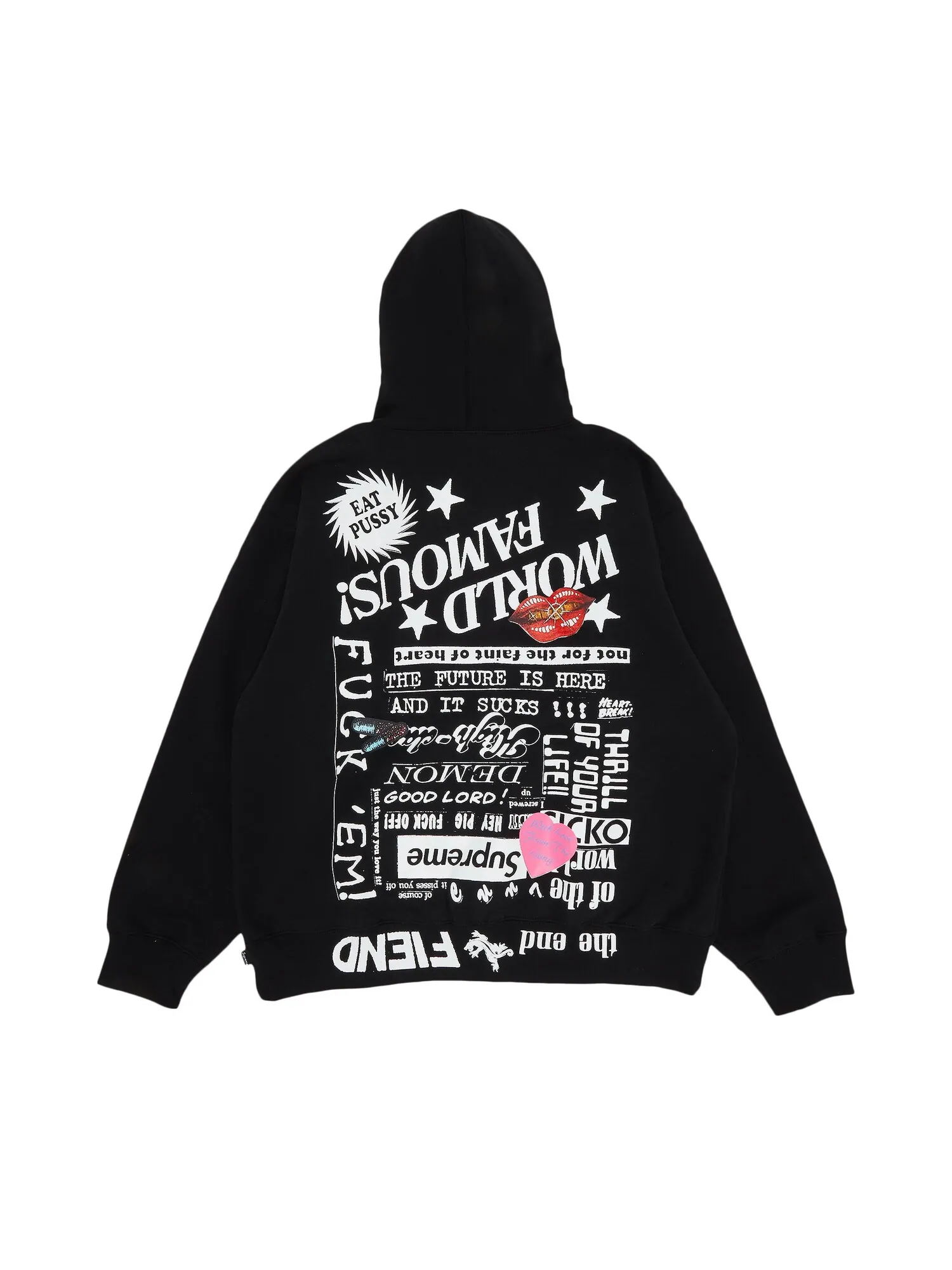 Толстовка с капюшоном Supreme Fiend — изображение 2 из 3, черный