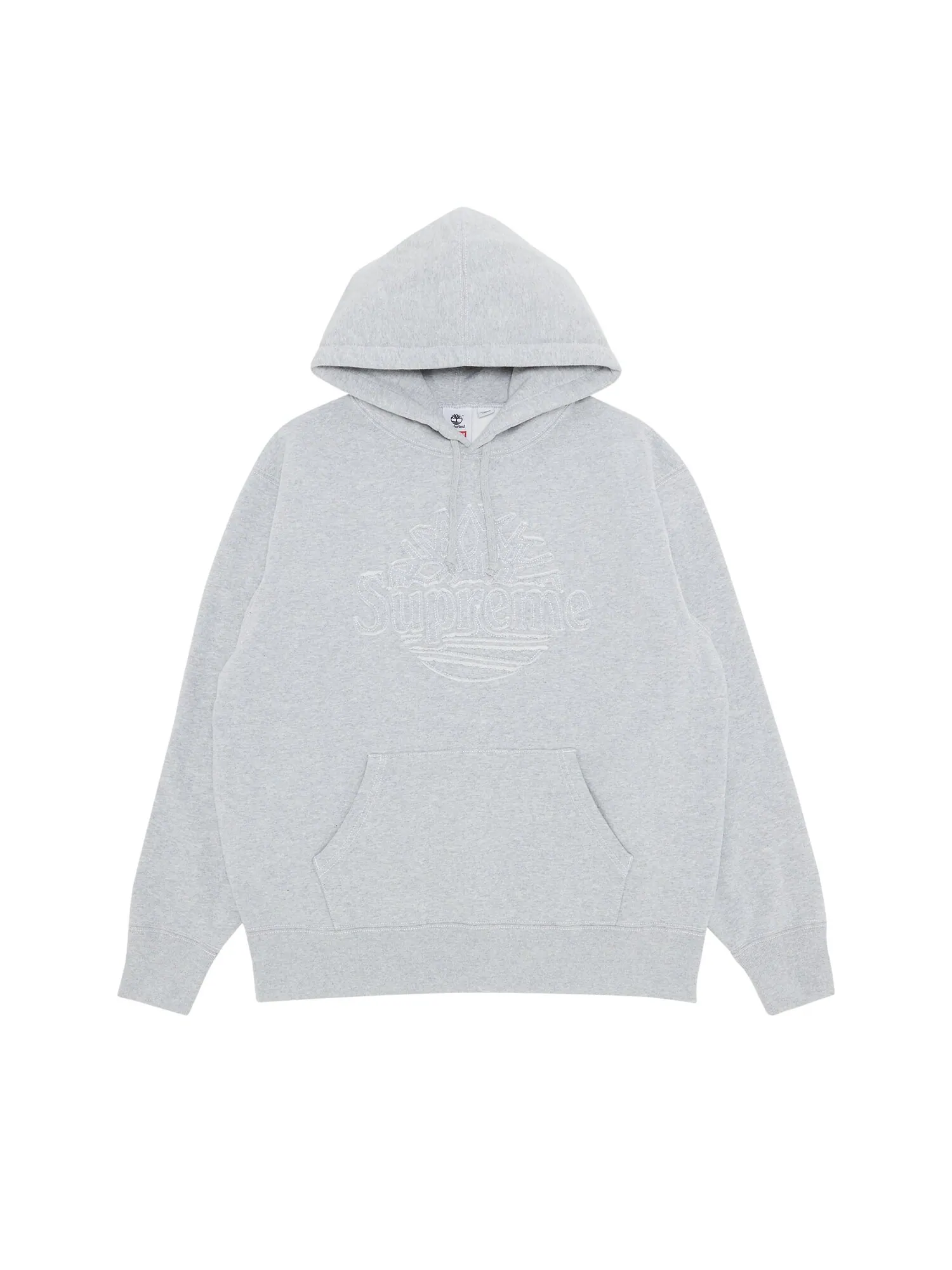 Толстовка с капюшоном Supreme x Timberland — изображение 1 из 3, серый