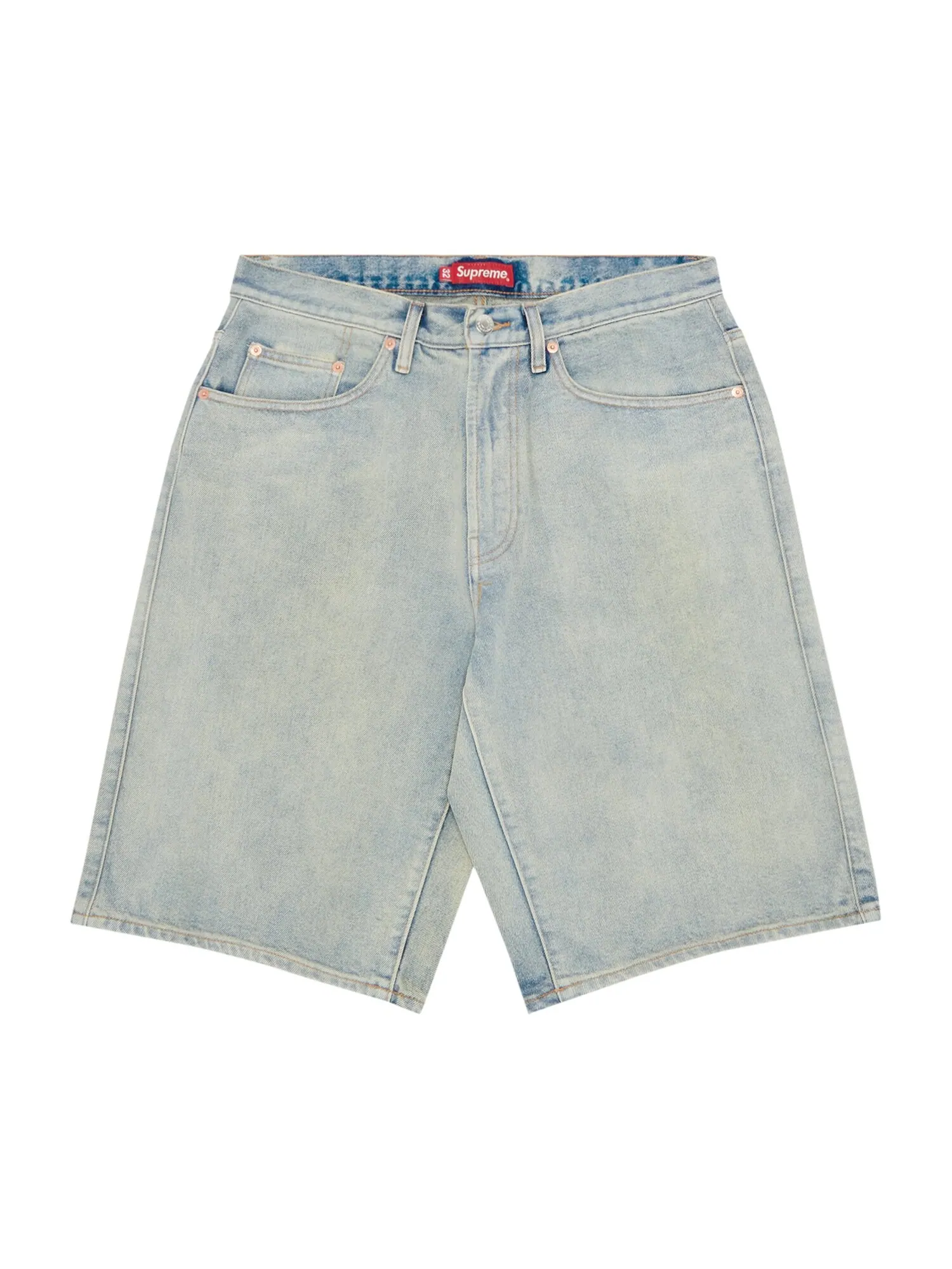 Джинсовые шорты Supreme Baggy Dirty Indigo — изображение 1 из 3, индиго