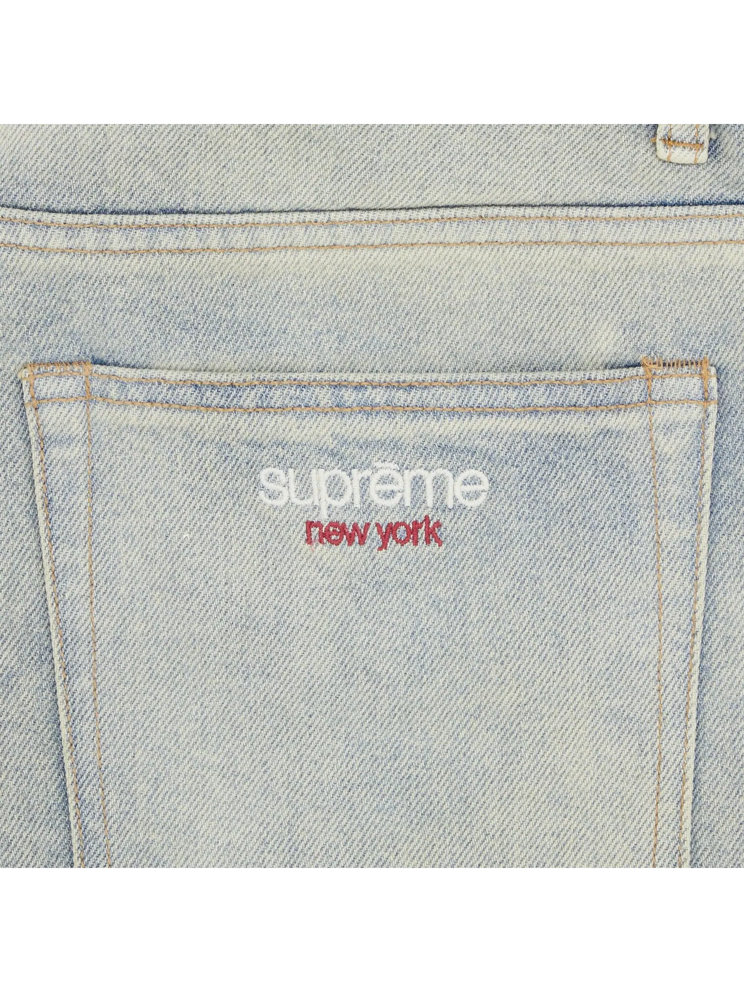 Джинсовые шорты Supreme Baggy Dirty Indigo — изображение 3 из 3, индиго