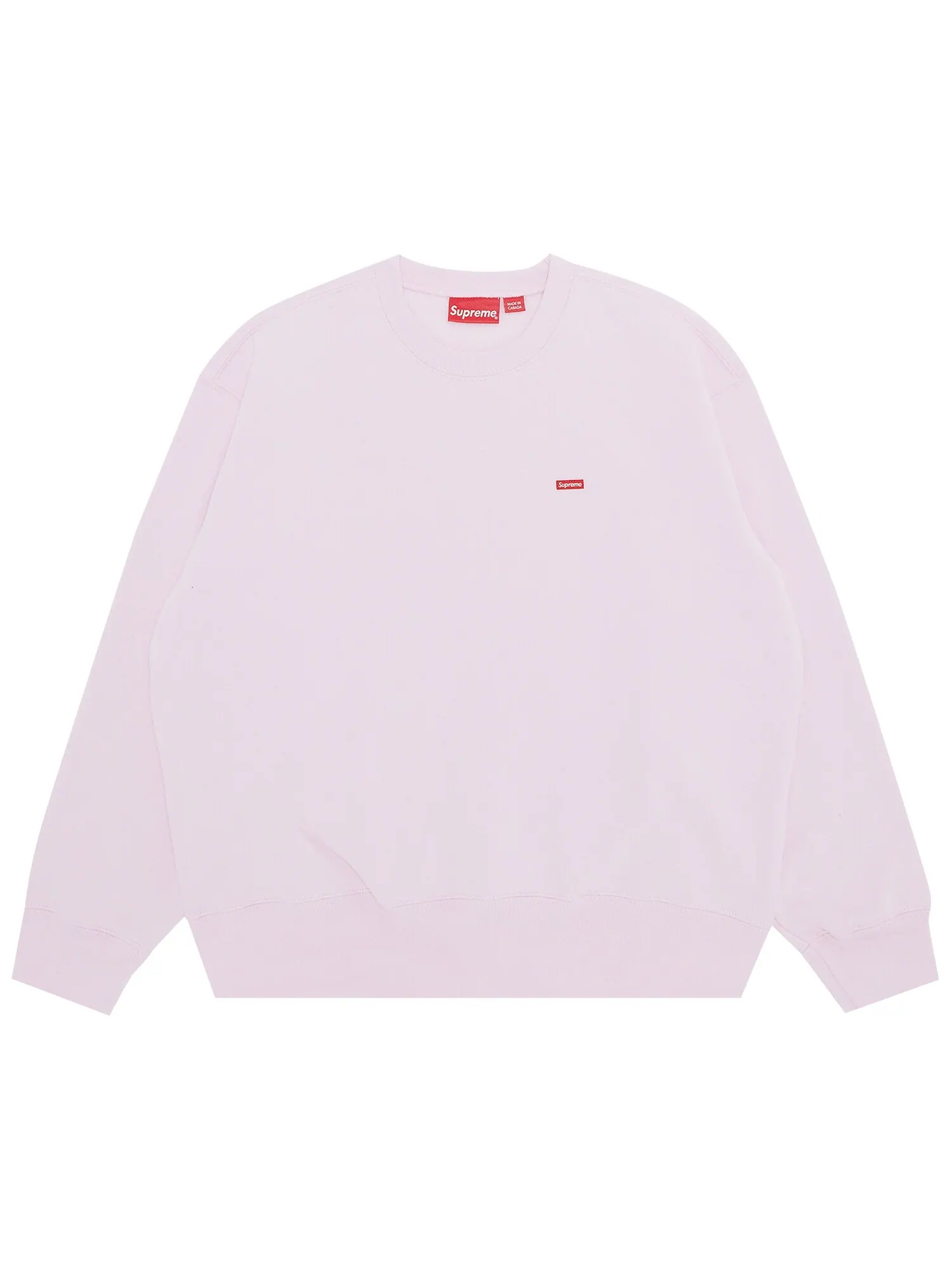 Supreme Small Box Crewneck — изображение 1 из 3, светлый розовый