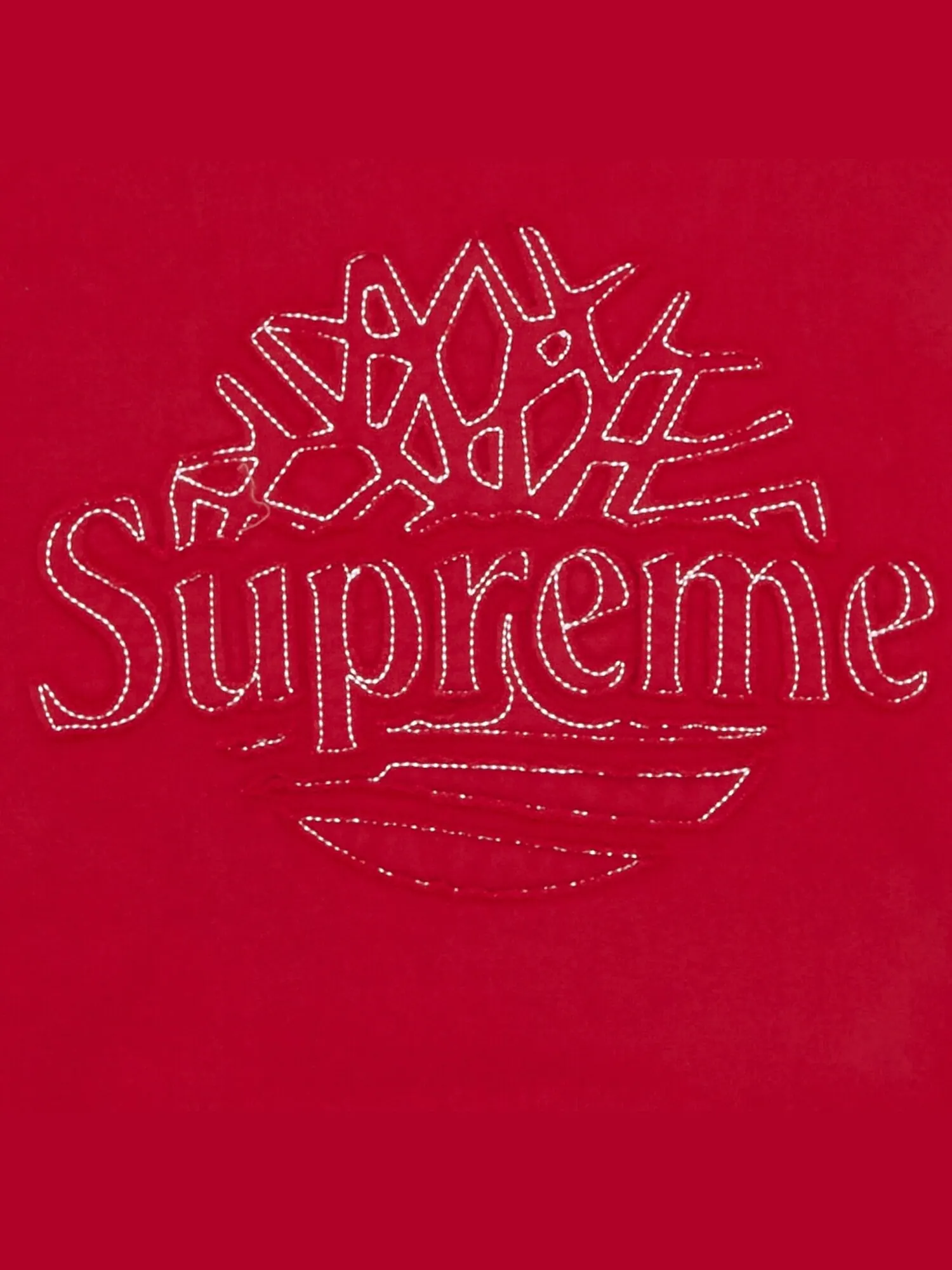 Толстовка с капюшоном Supreme x Timberland — изображение 3 из 3, красный