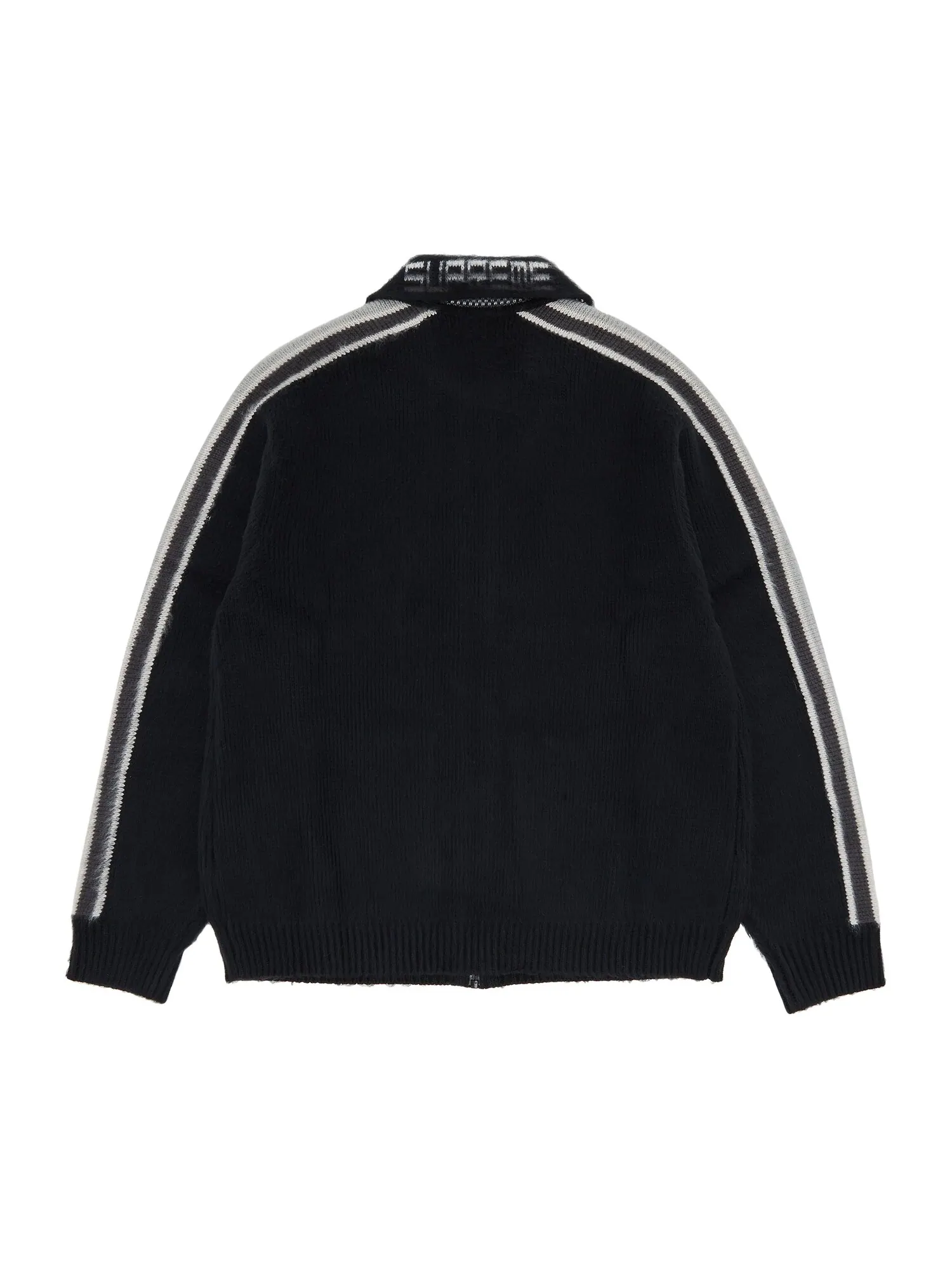 Свитер на молнии с полосками Supreme — изображение 2 из 3, черный