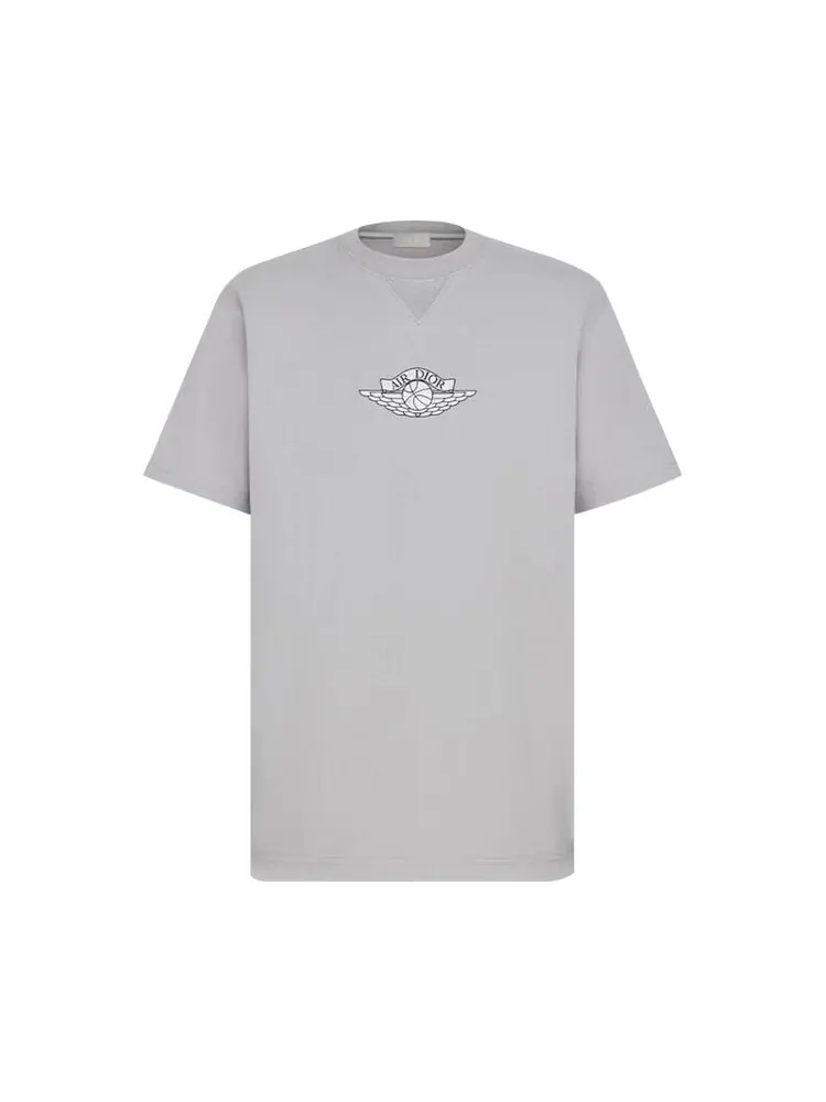 Футболка Dior x Air Jordan Wings T-Shirt Grey