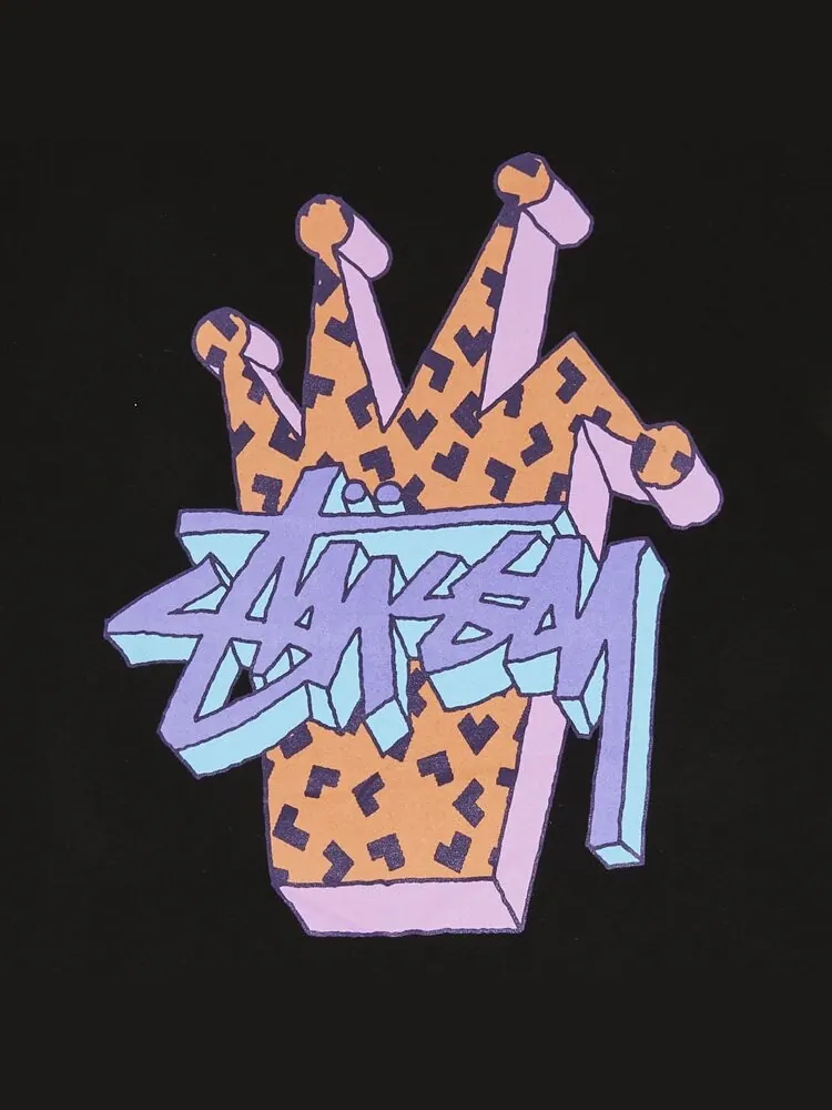 Футболка Stussy 3D Crown 'Black' — изображение 3 из 3, черный