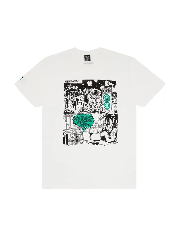 Футболка Stussy Alakazam Babylon Objects 'White' — белый