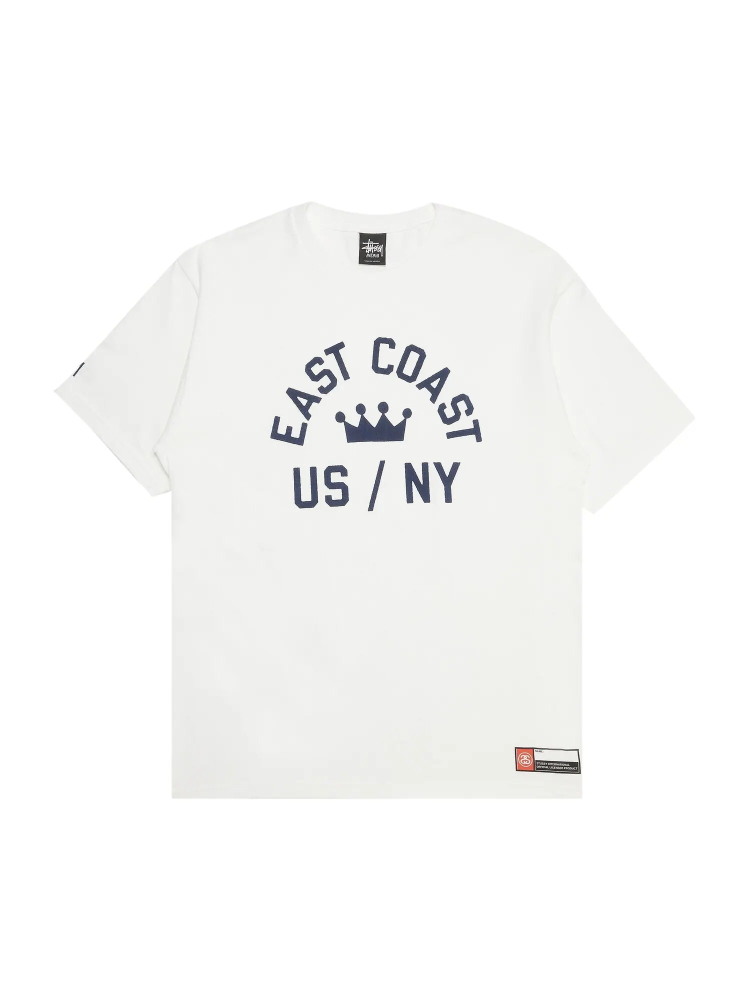 Футболка Stussy East Coast Crown US/NY — белый
