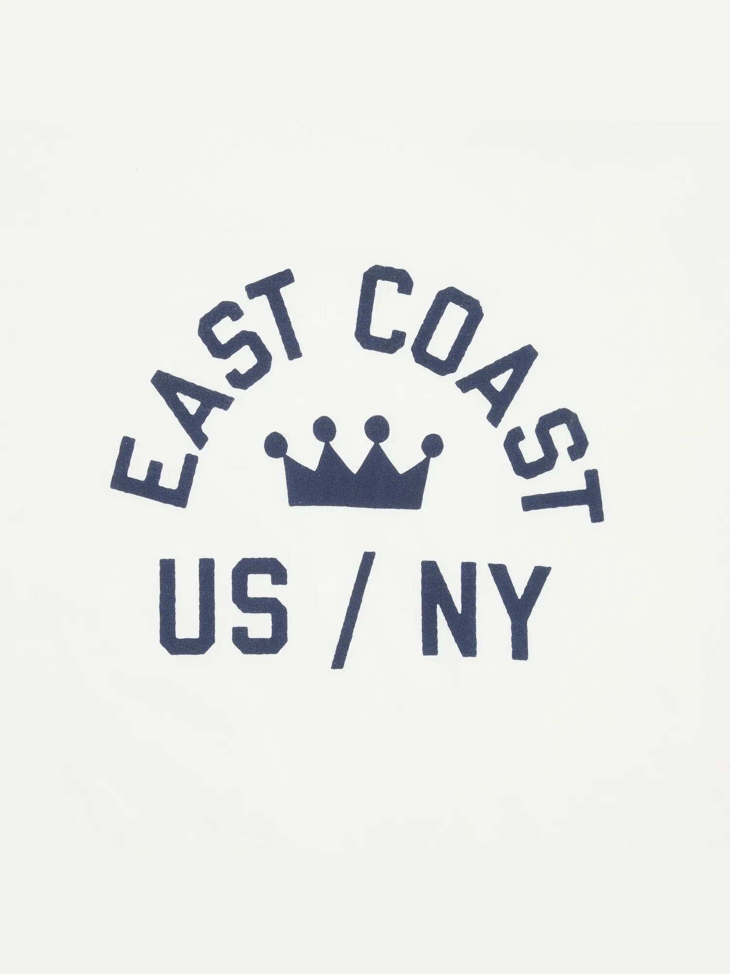 Футболка Stussy East Coast Crown US/NY — изображение 3 из 3, белый