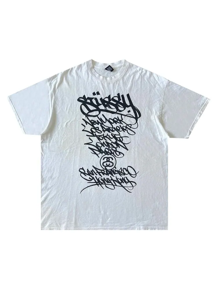Футболка Stussy x Ease World Tour 'White' — белый
