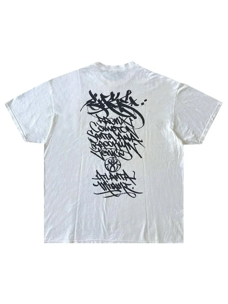 Футболка Stussy x Ease World Tour 'White' — изображение 2 из 2, белый
