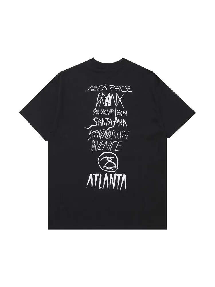 Футболка Stussy Gear Evil World Tour 'Black' — изображение 2 из 3, черный