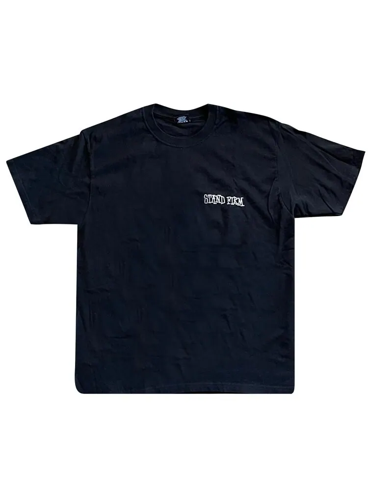 Футболка Stussy Stand Firm End Racism Now 'Black' — черный