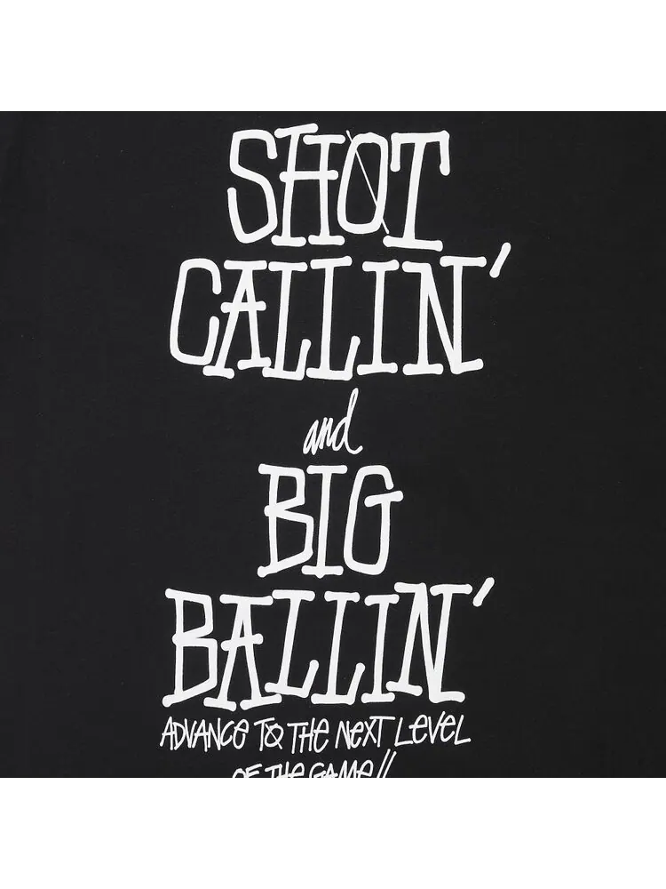 Футболка Stussy Shot Callin' And Big Ballin' 'Black' — изображение 3 из 3, черный