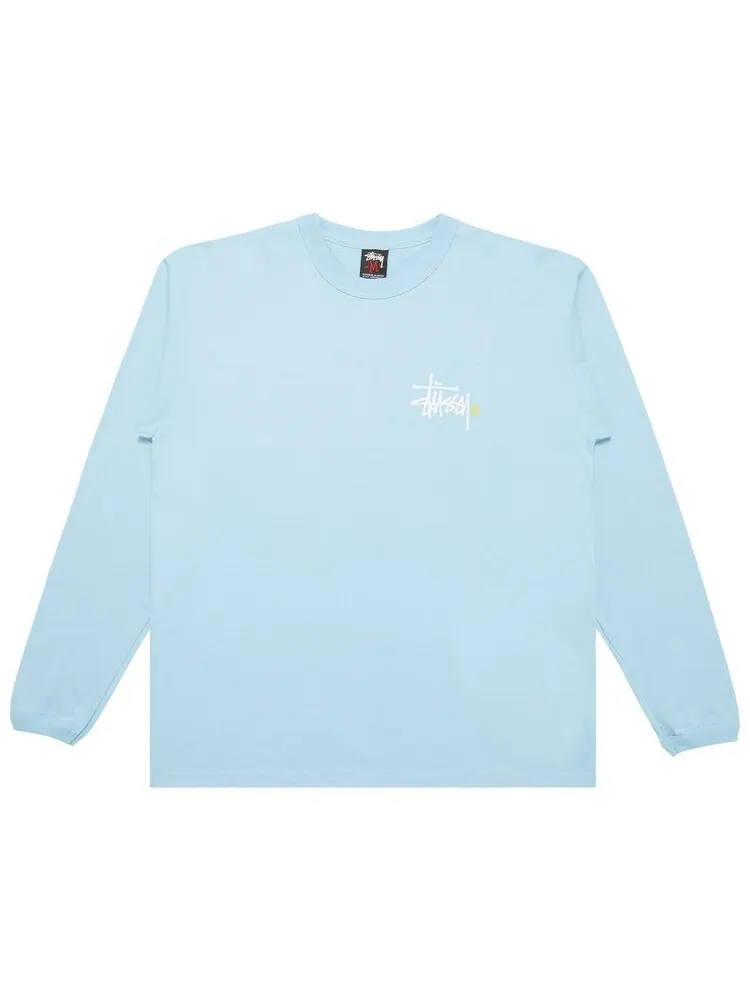 Лонгслив Stussy Gear Basic Logo 'Light Blue' — изображение 1 из 3, синий