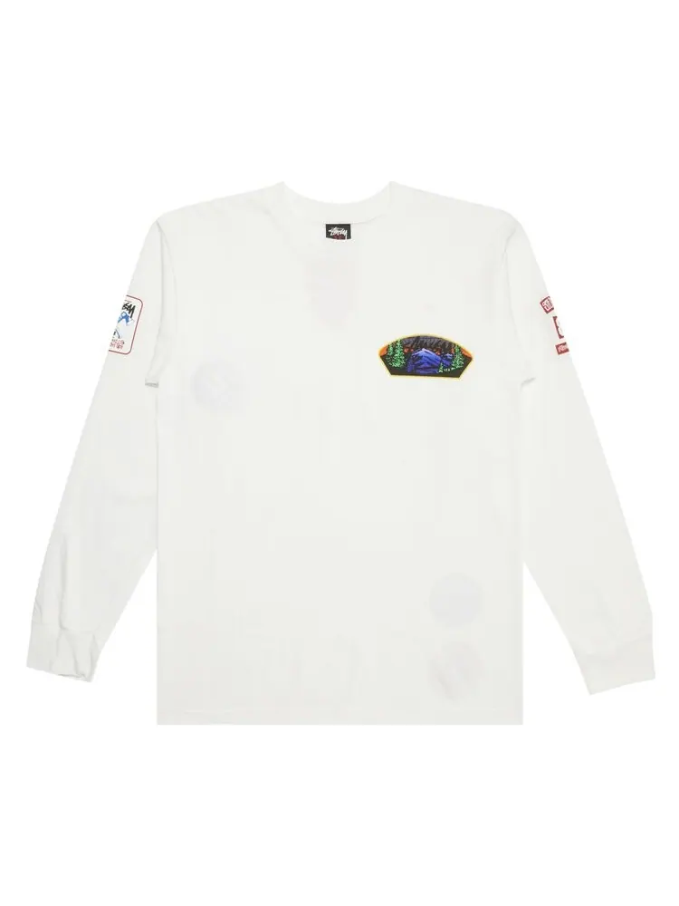 Лонгслив Stussy Gear Outdoor 'White' — изображение 1 из 2, белый