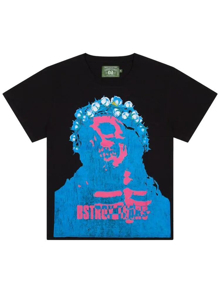 Футболка Denim Tears Bstroy x Denim Tears Bstroy Tears Crown Made of Cotton Tee 'Black'