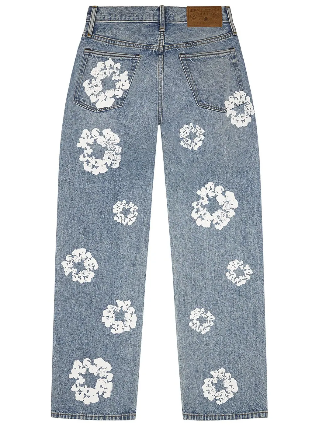 Джинсовые брюки Denim Tears Baggy Cotton Wreath Denim Pant — изображение 2 из 2, синий