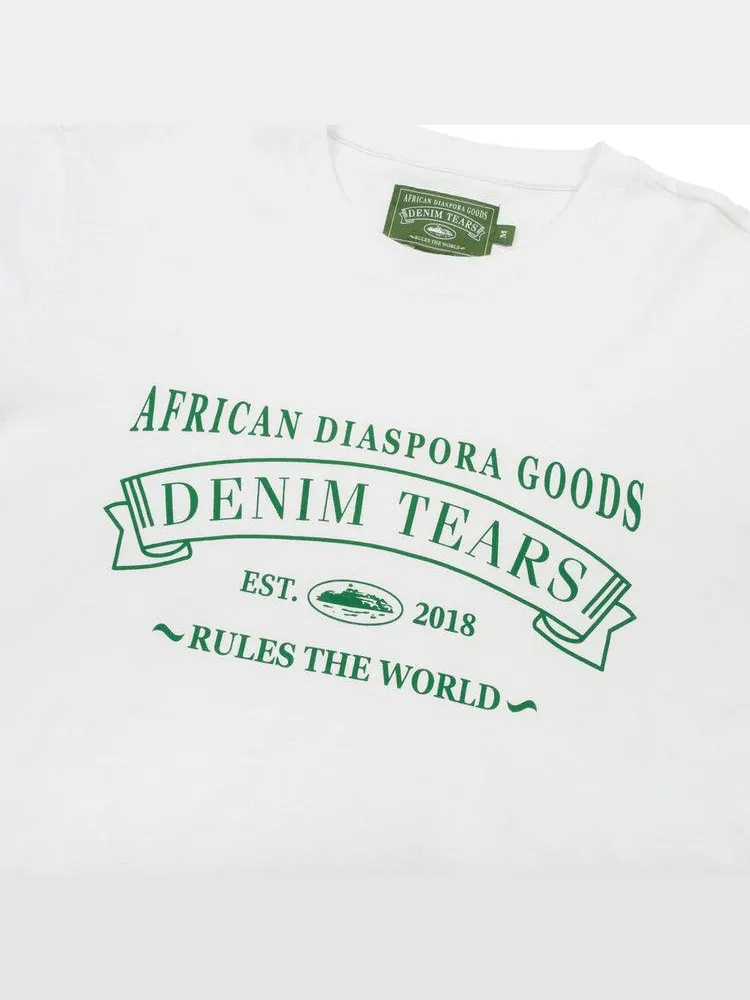 Футболка Denim Tears x Corteiz ADG Tee — изображение 3 из 3, белый